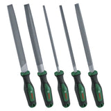 Bosch Set de 5 limes (limes ronde/demi-ronde/plate/triangulaire/carrée  acier au carbure dur  course moyenne 2  Softgrip)