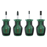 Bosch Set de 4 tournevis courts (compacts pour vissage dans espaces restreints  embout magnétique)