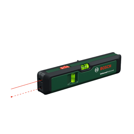 Laser lignes BOSCH - UniversalWallLevel - Avec manuel + 2 piles x 1,5V AA