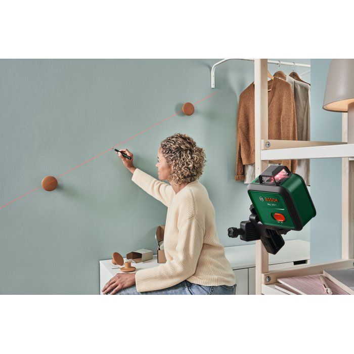 Laser lignes BOSCH - PLL 360-1 - Avec trépied TT120, une housse de protection, un manuel d'utilisation et des piles