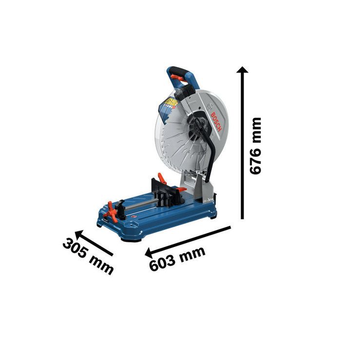 Scie tronçonneuse a métaux BOSCH PROFESSIONAL - GCD 18V-355 - 18V - 1?430 m/min - Sans accessoires