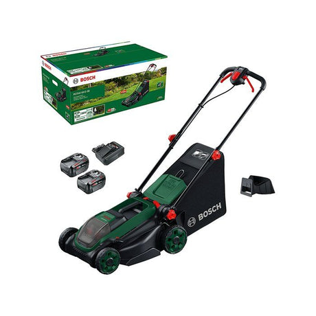 Tondeuse électrique sans fil + 2 batteries 4Ah + chargeur - Bosch - ROTAK18V2-38 - 06008B9M00 - 18V - 38cm de coupe