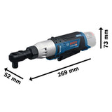Clé a rochet sans fil BOSCH PROFESSIONAL -  GRC 12V-60 1/2 SN - 12V - 60 Nm