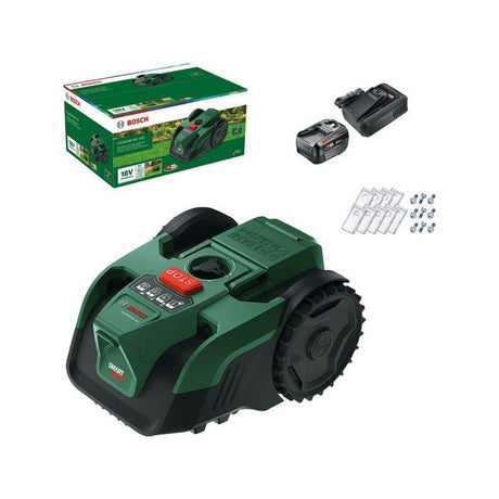 Robot tondeuse autonome - Bosch - VISIMOW18V-100 - 06008E1002 - batterie 4Ah + chargeur - 18V - 16cm de coupe
