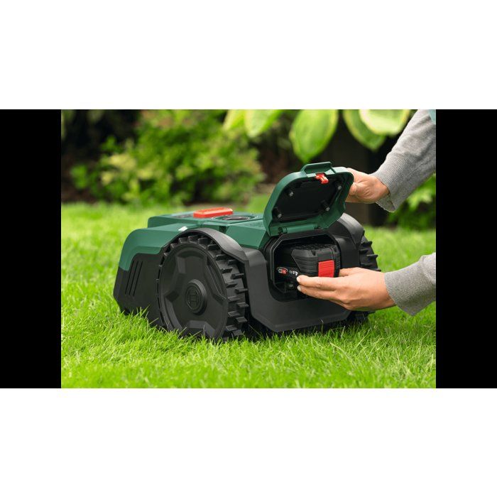 Robot tondeuse autonome - Bosch - VISIMOW18V-100 - 06008E1002 - batterie 4Ah + chargeur - 18V - 16cm de coupe