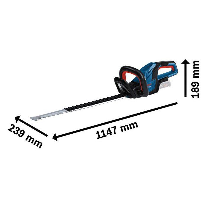 Taille-haie sans fil BOSCH PROFESSIONAL - GHE 18V-60 - 18V - 20mm - Batterie GBA 4.0Ah + chargeur
