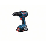 Perceuse-visseuse a percussion Bosch Professional GSB 18V-55 (28/55/- Nm) + 2 batteries 2,0Ah + chargeur GAL 18V-40 - 06019H5305