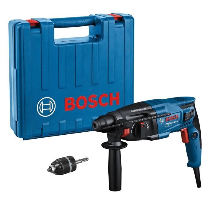 Perforateur-burineur SDS Plus 720W GBH 2-21 (mandrin automatique) en coffret standard - BOSCH - 06112A6001