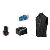 Veste chauffante Bosch Professional GHV 12+18V XA taille 2XL, avec batterie 12V - 06188000G8