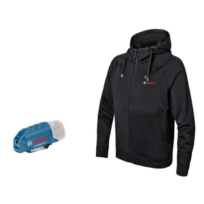 Veste chauffante Bosch Professional GHH 12+18V XA + GAA 12V-21 (sans batterie ni chargeur) Taille L - 06188000ES