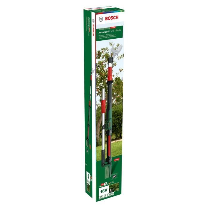 Sécateur sans fil Bosch - AdvancedPrune 18V-45(couper jusqu'a 45 mm, avec tige d'extension, sans batterie ni chargeur)
