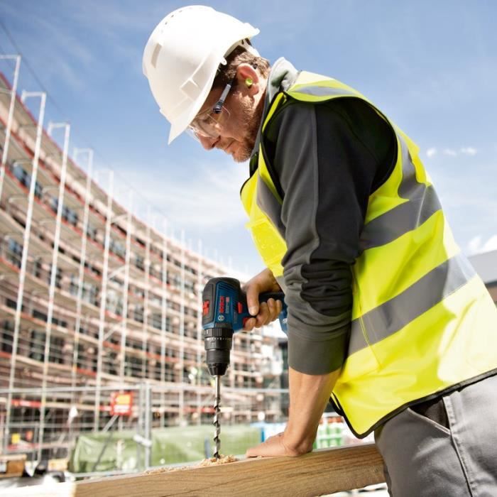 Kit 2 outils Bosch Professional Visseuse a chocs/boulonneuse GDX 18V-200 + Perceuse a percussion GSB 18V-55 + L-CASE - 06019J2208