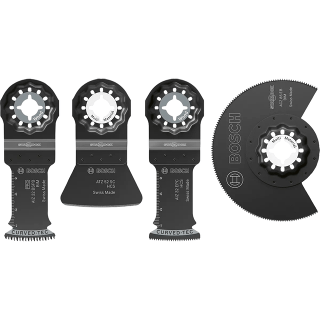 Coffret de 4 lames BOSCH PROFESSIONAL - Flooring and Fitting - Pour outils oscillants multifonctions