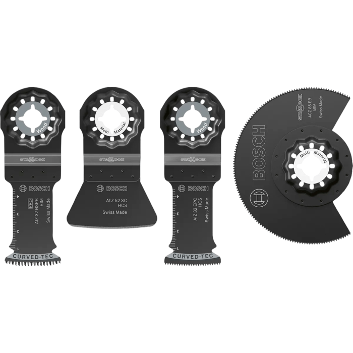 Coffret de 4 lames BOSCH PROFESSIONAL - Flooring and Fitting - Pour outils oscillants multifonctions