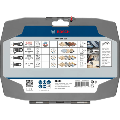 Coffret Électriciens et Plaquistes BOSCH PROFESSIONAL - 5 pcs - Lames oscillantes pour outils multifonctions