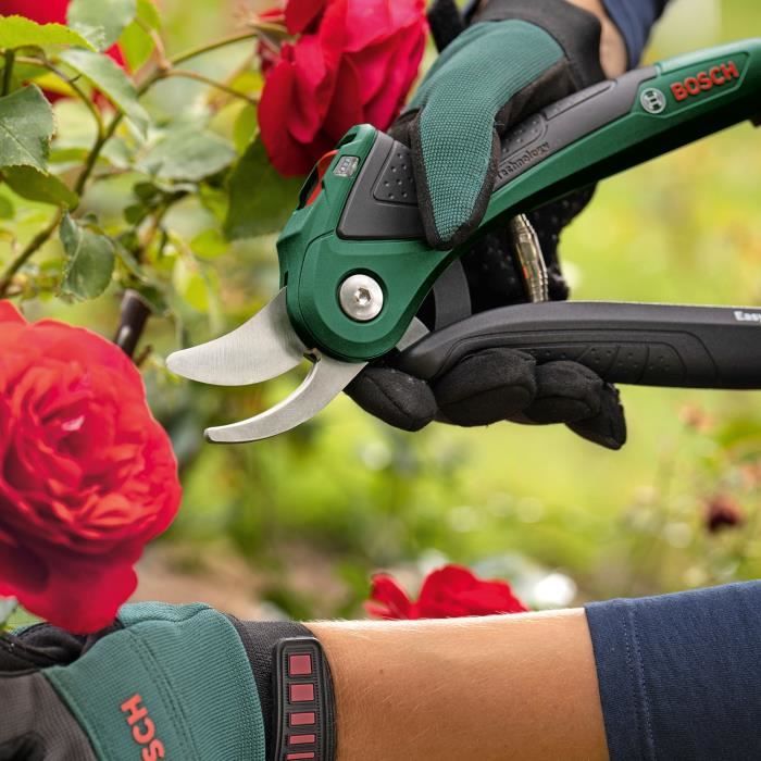 Sécateur sans fil Bosch - EasyPrune Bosch (450 coupes par charge de batterie, coupe jusqu'a 25 mm)