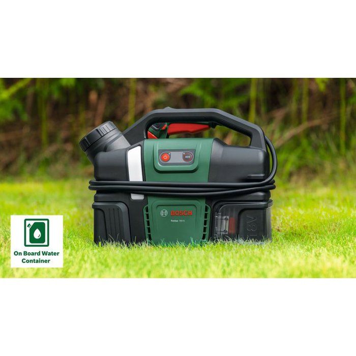 Nettoyeur a pression (de vélo) sans fil BOSCH - Fontus 18V-6 - Batterie 18V 2.0Ah + chargeur AL1820 - Réservoir 6L