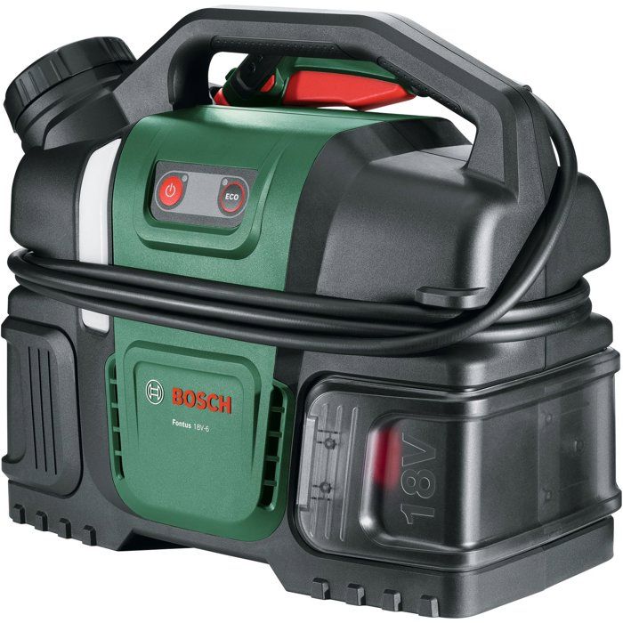 Nettoyeur a pression (de vélo) sans fil BOSCH - Fontus 18V-6 - Batterie 18V 2.0Ah + chargeur AL1820 - Réservoir 6L