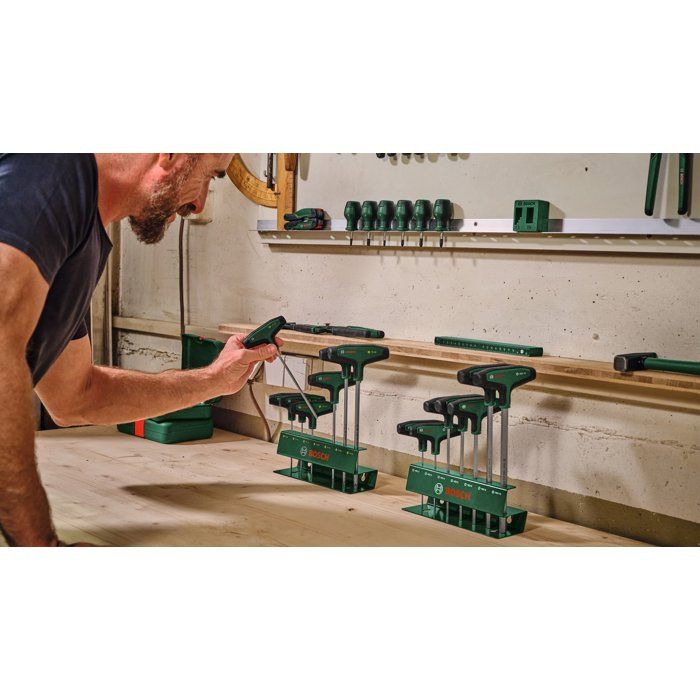 Jeu de 7 tournevis hexagonaux avec poignée en T BOSCH - 2 a 10 mm