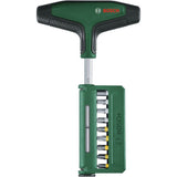 Jeu de 19 tournevis a embout avec poignée en T BOSCH - Tige 100 mm