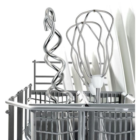 Batteur BOSCH CleverMixx MFQ3530 - 450 W - 5 vitesses - 2 fouets / 2 crochets pétrisseurs inox - Blanc / Gris