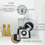 Robot multifonctions BOSCH MULTI TALENT MCM3501M - Noir et inox - 800 W - 2 vitesses + fonction pulse
