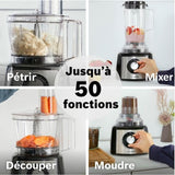 Robot multifonctions BOSCH MULTI TALENT MCM3501M - Noir et inox