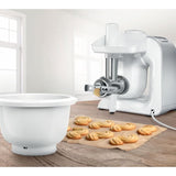 Accessoires Baking Sensation - BOSCH - MUZ5BS1 - Hachoir a viande - Grille 5 mm - Accessoire biscuit 4 formes - Bol  3,9 L