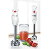 Mixeur plongeant CleverMixx MSM24100 - BOSCH - 400W - Pied détachable inox - 1 vitesse - Bol mixeur - Blanc