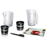 Extracteur de jus - BOSCH - MESM500W VitaExtract - Blanc/chrome - 150 W - 1 vitesse + reverse - syst. de sÈcuritÈ sur le couvercle