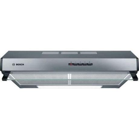 Hotte classique murale BOSCH DUL63CC50 - L 60 cm - Inox - Evacuation / Recyclage - 350 mł air/h max en évacuation - 72 dB