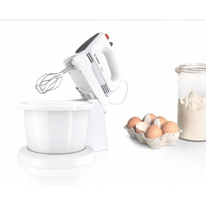 Batteur électrique - BOSCH - MFQ2600G ErgoMixx - 375 W - 4 vitesses + turbo - Blanc / Gris