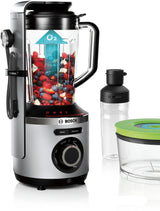 Blender sous vide 2-en-1 - BOSCH - VitaPower Série 8 MMBV625M - 1000 W - Inox / Noir