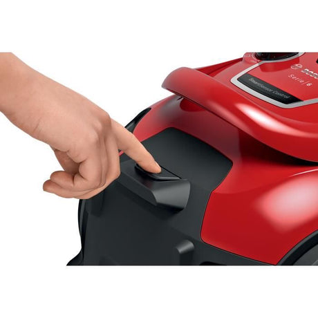 Aspirateur Traineau sans sac - BOSCH - BGC41Q69 - 600 W - ProSilence - 70 dB - Rouge