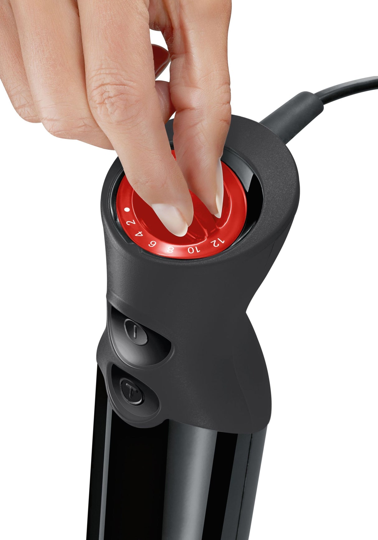 Mixeur plongeant - BOSCH - MS6CB6110 ErgoMixx - 1000 W - 12 vitesses + turbo - Bol mixeur - Noir