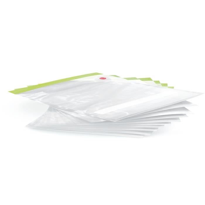 Sacs de congélation - BOSCH - MSZV0FB3 - Lot de 3 - 3,8 L - Fermeture a glissiere sous vide