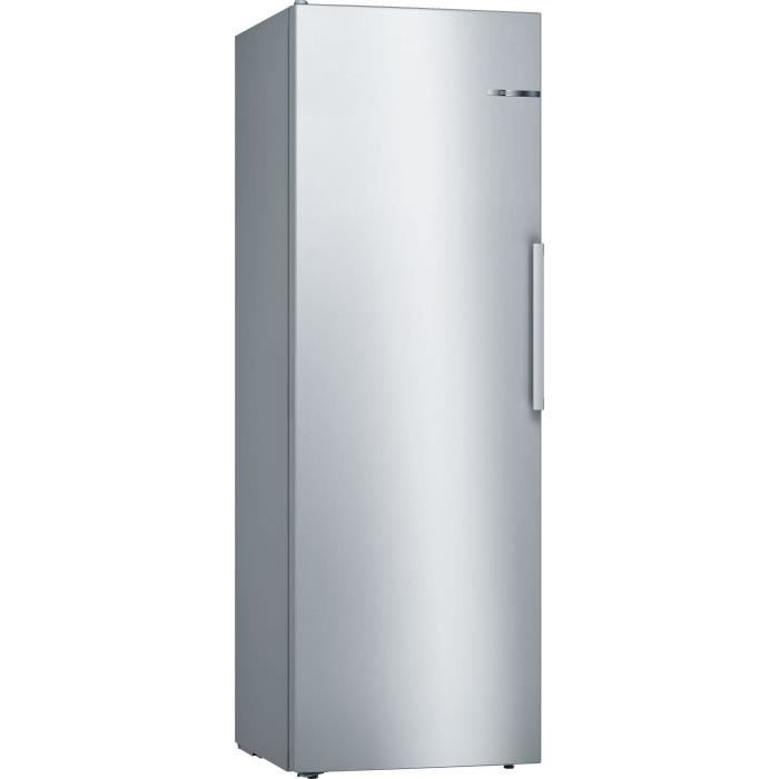 RÈfrigÈrateur pose-libre - BOSCH KSV33LEP SER4 - 1 porte - 324 L - H176xL60xP65 cm - Inox