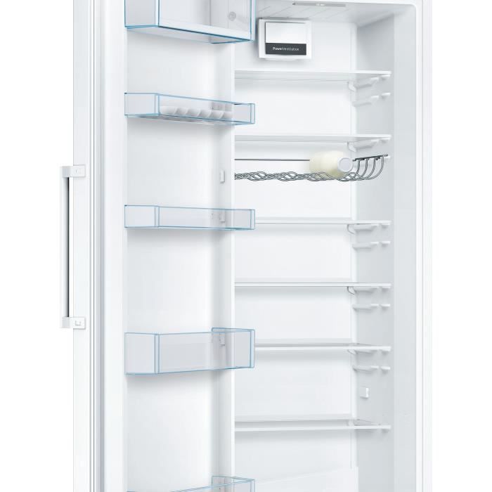 RÈfrigÈrateur pose-libre - BOSCH KSV33VWEP SER4 - 1 porte - 324 L - Blanc - Froid ventilÈ - Classe Ènergie E