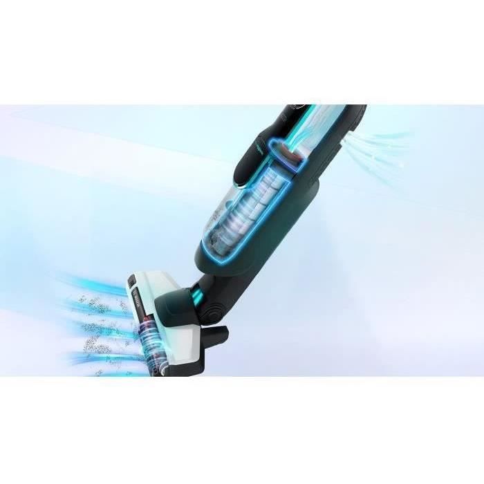 BOSCH BCH86HYG2 - Athlet - aspirateur balai rechargeable-  SÈrie 6 blanc - 60 mn d'autonomie - bac 900 ml - 2 vitesses et turbo