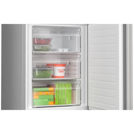 Réfrigérateur combiné - BOSCH - KGN367LDF - Classe D - 321 L - 186 x 60 x 66,50 cm - Inox