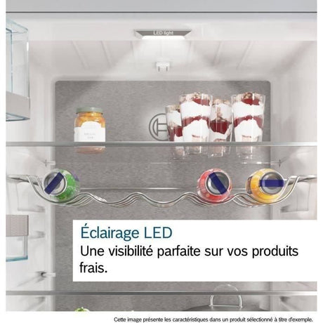 Réfrigérateur combiné - BOSCH - KGN86VIEA - Classe E - 479 L - 186 x 86 x 81 cm - Acier brossé