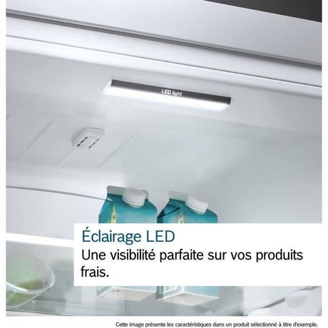 Réfrigérateur combiné - BOSCH - KGN86VIEA - Classe E - 479 L - 186 x 86 x 81 cm - Acier brossé