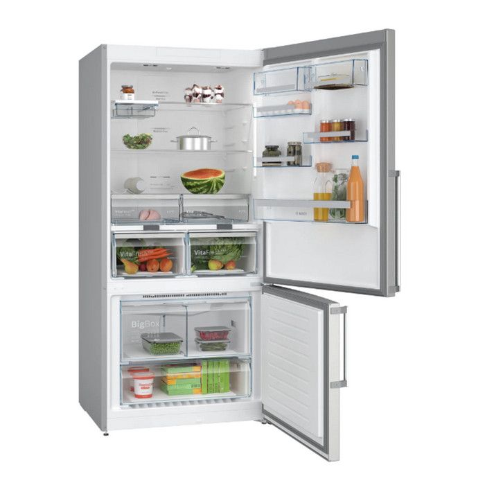 Réfrigérateur combiné - BOSCH - KGN86AIDR - Classe D - 631 L - 186 x 86 x 81 cm - Acier brossé