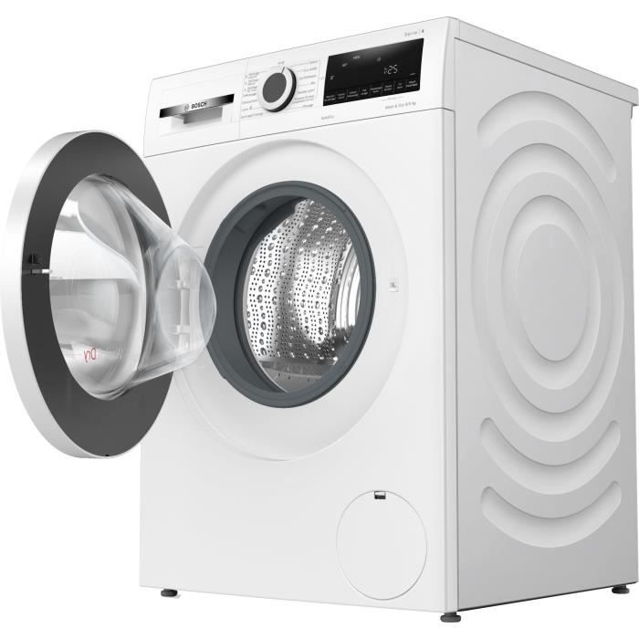 Lave-linge séchant BOSCH WNA144V0FR SER4 - 9 / 5 kg - Induction - L60cm - 1400 trs/min - Blanc