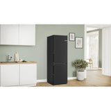 Réfrigérateur combiné - BOSCH - KGN36VXCT - Classe C - 321 L - 186 x 60 x 66,50 cm - Acier brossé noir
