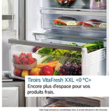 Réfrigérateur combiné - BOSCH - KGN36VXCT - Classe C - 321 L - 186 x 60 x 66,50 cm - Acier brossé noir