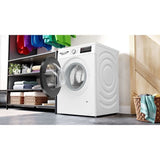 Lave-linge hublot BOSCH WUU28T18FR SER6 - 8 kg - Induction - L60cm - 1400 trs/min - Classe A - Vapeur - Blanc