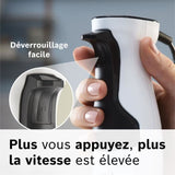 Mixeur plongeant - BOSCH - MSM4W221 - 600 W - 4 lames aiguiseés - Bol mélangeur - Mini hachoir - Fouet - Engrenage céramique