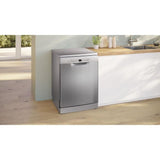 Lave-vaisselle pose libre BOSCH SMS2HVI02E SER2 - 14 couverts - Induction - L60cm - 46 dB - tiroir a couverts - Acier brossé