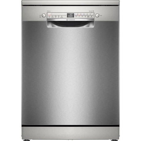 Lave-vaisselle pose libre BOSCH SMS2HVI02E SER2 - 14 couverts - Induction - L60cm - 46 dB - tiroir a couverts - Acier brossé